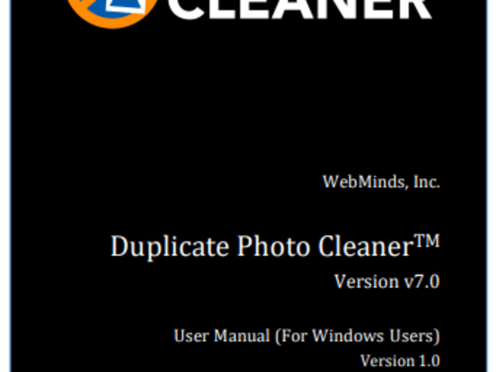 Cover image for Duplicate File Cleaner(TM) User Manual for Windows Users