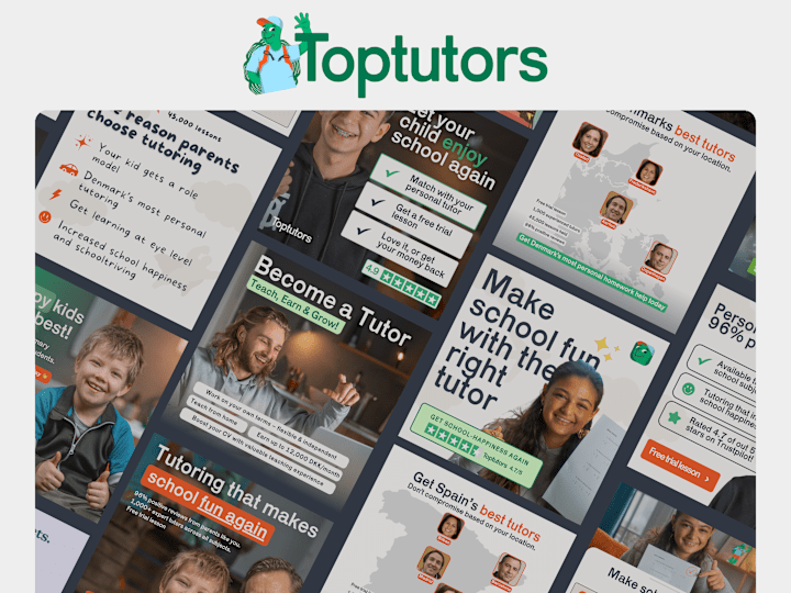 Cover image for TopTutors | Static Ad Creation