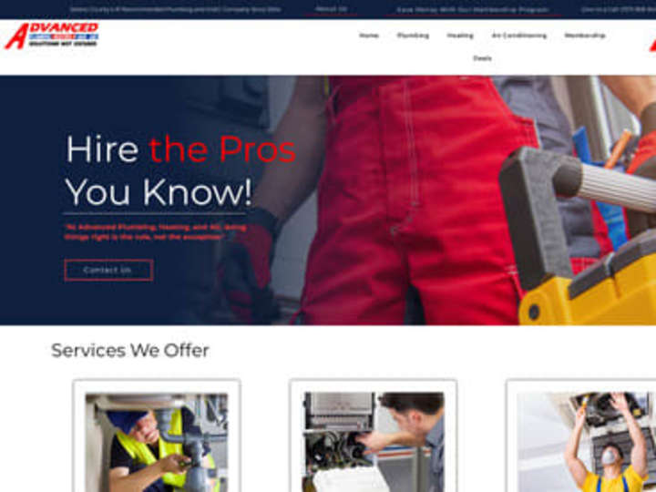 Cover image for HVAC and Plumbing Website