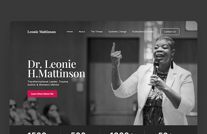 Cover image for Dr. Leonie H. Mattinson – Personal Brand Website