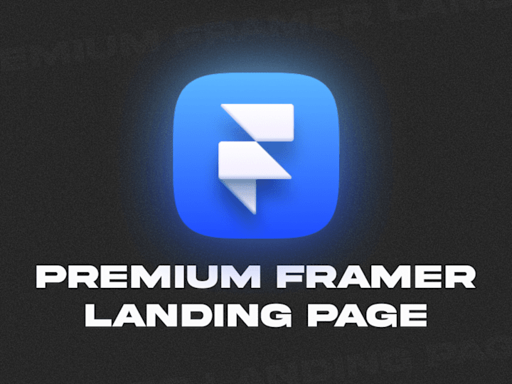 Cover image for Premium Framer Landing Page ⚡