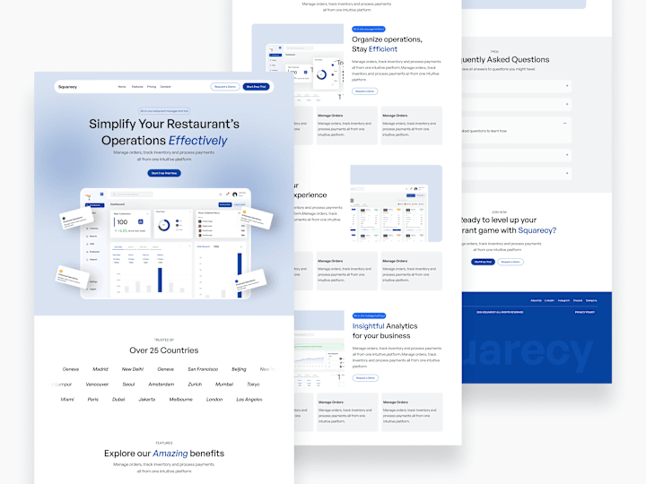 Cover image for Squarecy Landing Page 