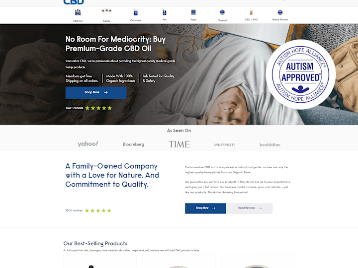 Cover image for Innovative CBD - Online Store
