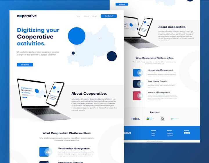 Cover image for Cooperative Landing Page