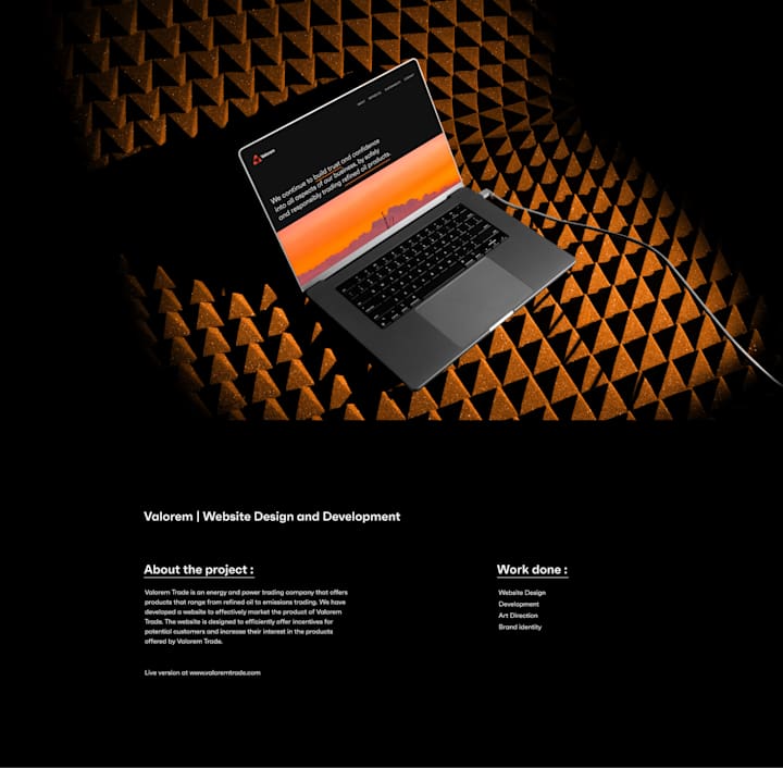 Cover image for Valorem Trade Brand Identity | Website Design and Development