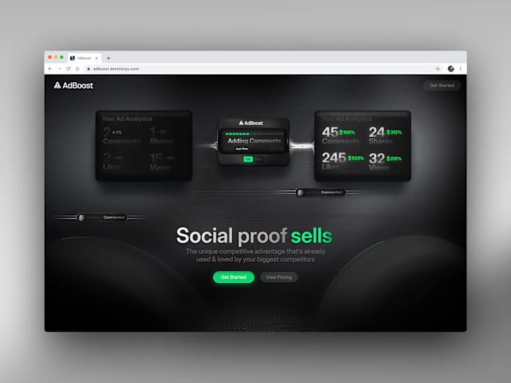 Cover image for AdBoost Site Design