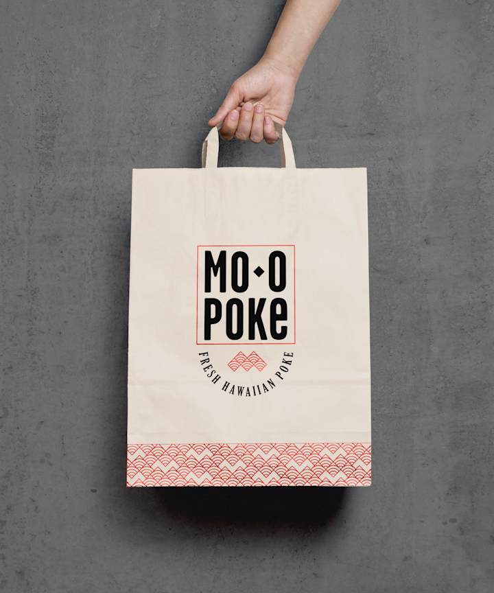 Cover image for Mo'o Poke Logo & Branding