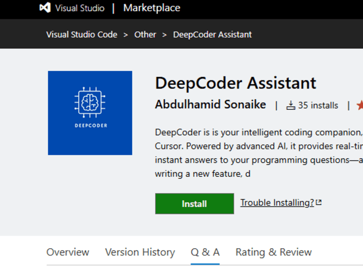 Cover image for DeepCoder Coding Assistant