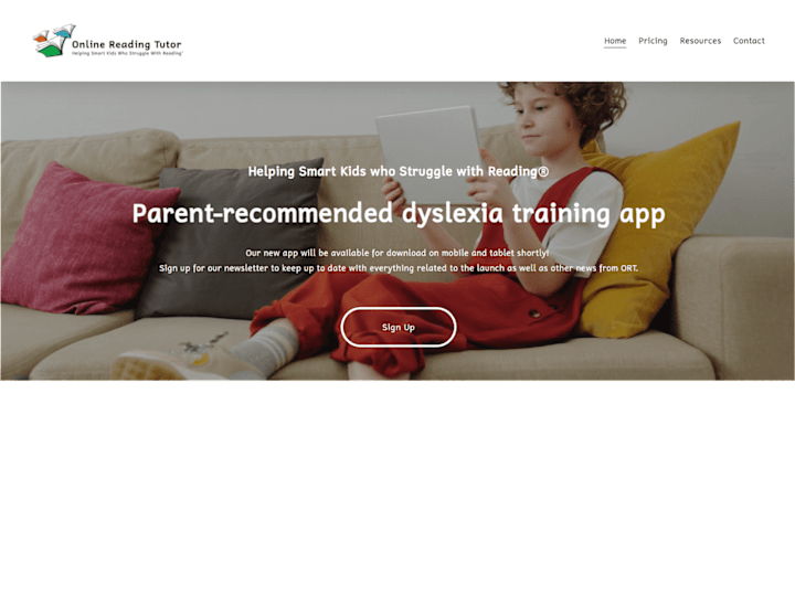 Cover image for Online Reading Tutor - Dyslexia Training App