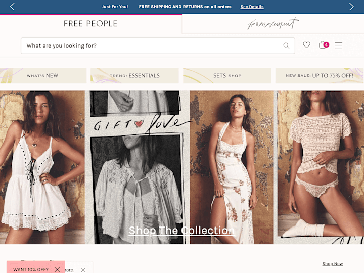 Cover image for Urban Outfitters / Anthropologie / Free People Websites 