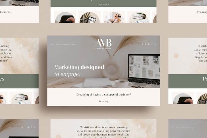 Cover image for Re-Branding, Website, & Digital Marketing for Marketing Boutique