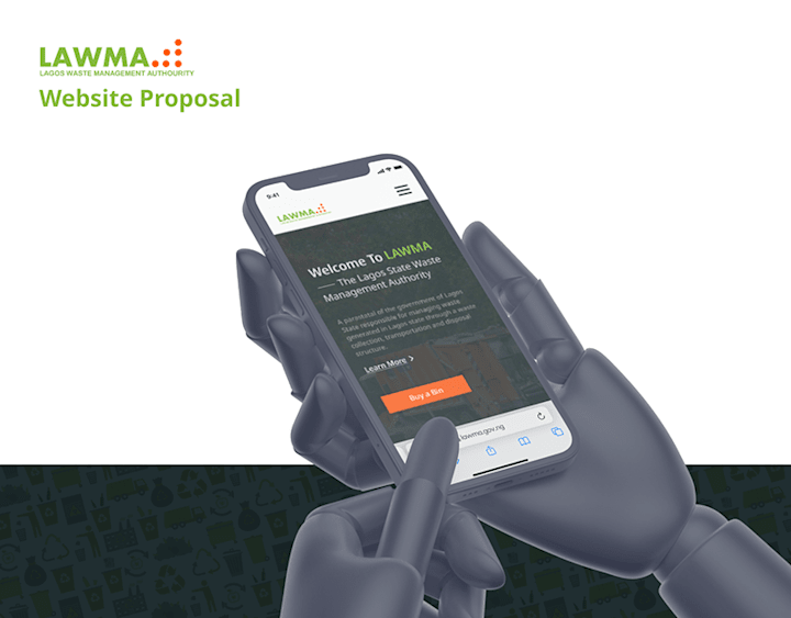 Cover image for Website revamp for a waste agency (LAWMA) | Behance