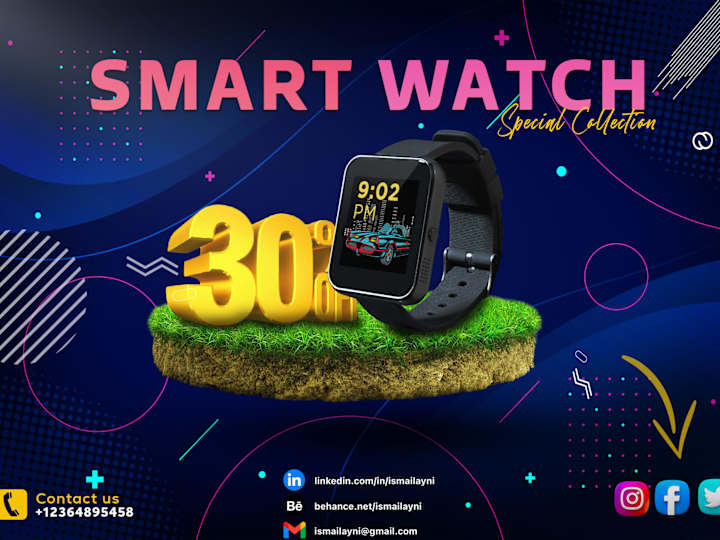 Cover image for Smart Watch Social Media Design