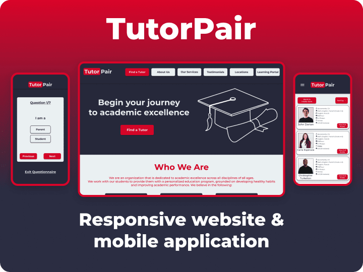 Cover image for TutorPair: An online tutor matching service
