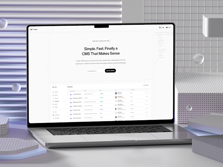 Cover image for Scalar - SaaS Website Template Design
