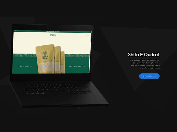 Cover image for Shifa-e-Qudrat - Shopify E-Commerce Platform