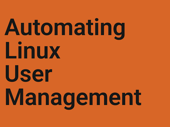 Cover image for Automated User Management in Linux