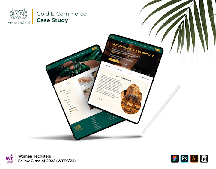 Cover image for Gold E-commerce Website UX/UI Design Case Study