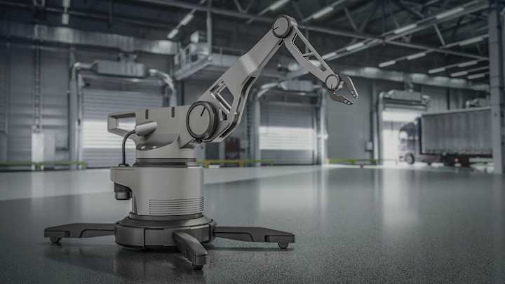 Cover image for Industrial robotic arm - 3D / Render