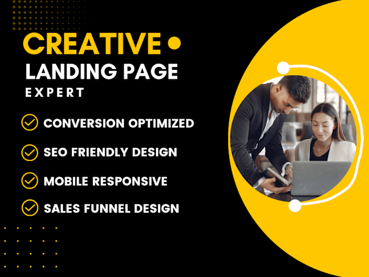 Cover image for I will design creative and high converting landing page