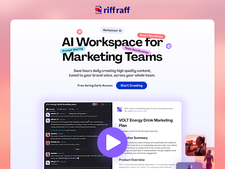 Cover image for Riff Raff AI Collab - Framer Design and Development