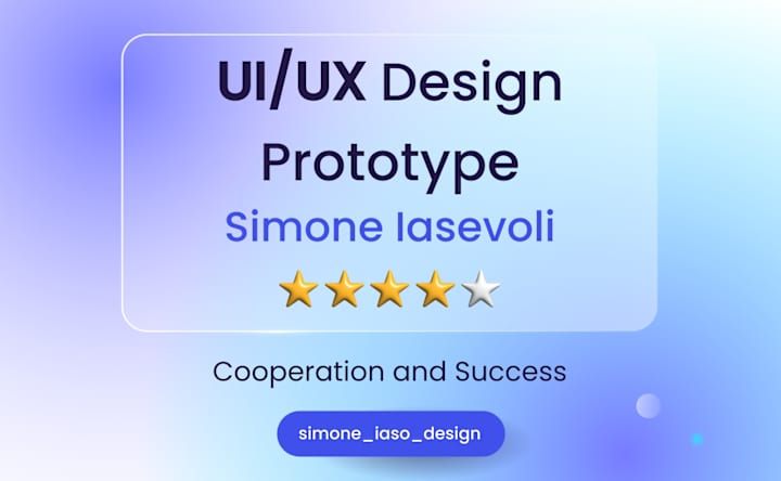 Cover image for UI/UX Design Prototype 