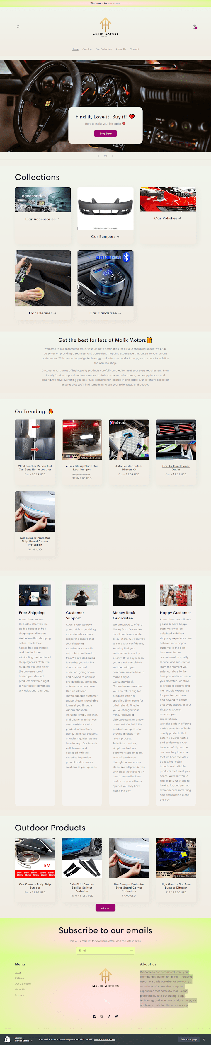 Cover image for Malik Motors