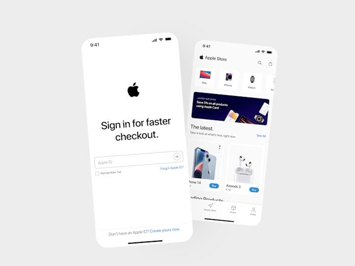 Cover image for Apple Store - Concept UI UX mobile app design