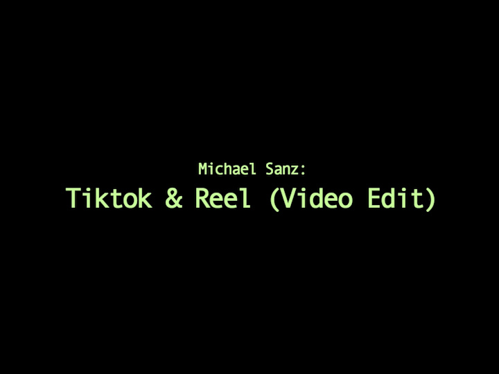 Cover image for Tiktok & Reels Video Edit for Michael Sanz