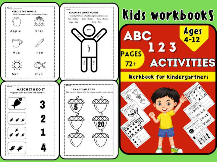 Cover image for Kindergarten activity Books for kids 