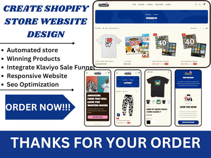 Cover image for Create responsive dropshipping shopify store, ecommerce website 