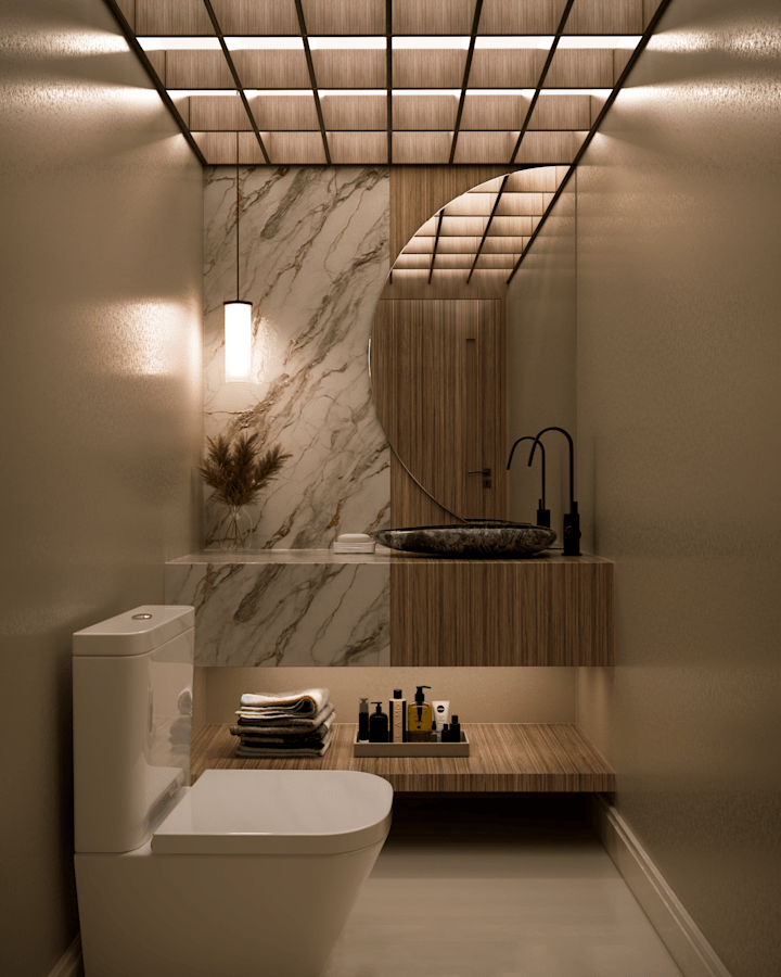 Cover image for  Elegant Restroom Design