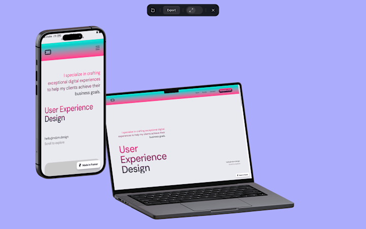 Cover image for Ndzm Design | UX Studio | Framer Website