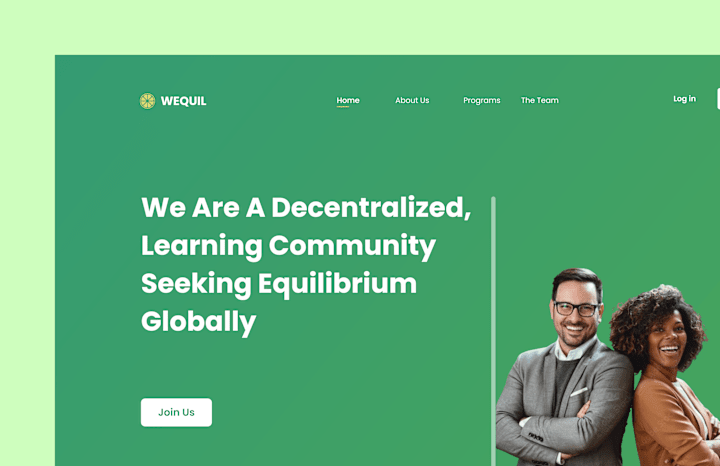 Cover image for UI/UX Design For Wequill Learning Community.