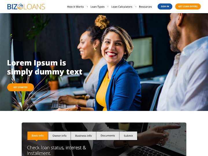 Cover image for Bizo Loans - Home