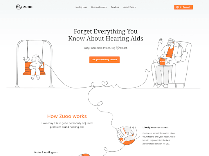 Cover image for Zuoo website design