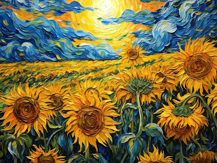 Cover image for Sunflowers by Van Gogh