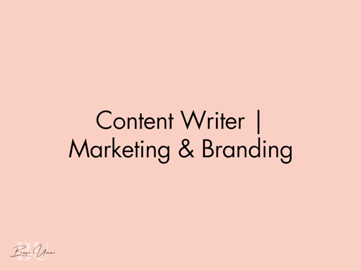 Cover image for ✍️ Content Writing | Marketing & Branding