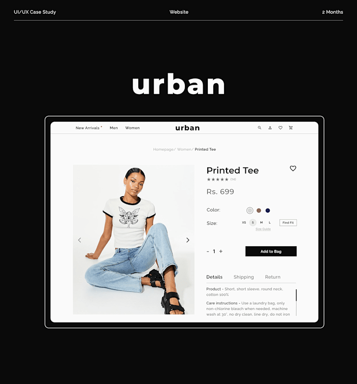 Cover image for Fashion Website - Web Design