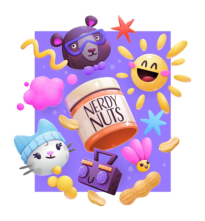 Cover image for Nerdy Nuts :: Behance