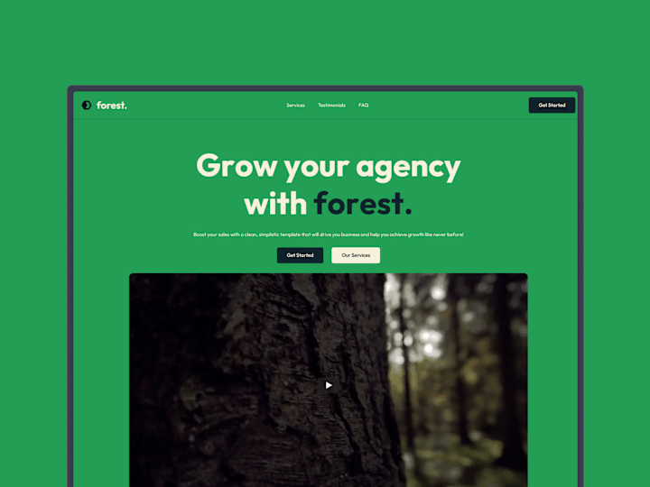 Cover image for Forest - Landing Page Template