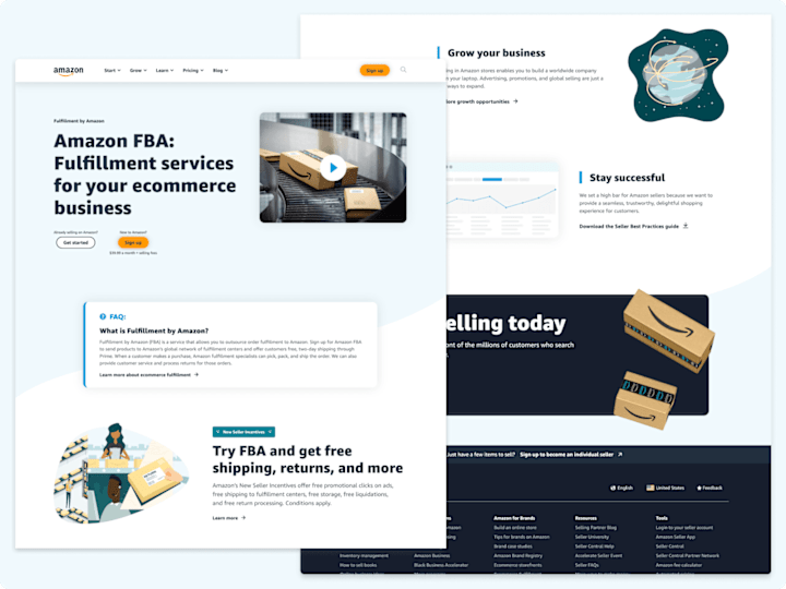 Cover image for Amazon FBA Landing Pages