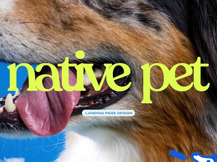 Cover image for Native Pet Landing Page