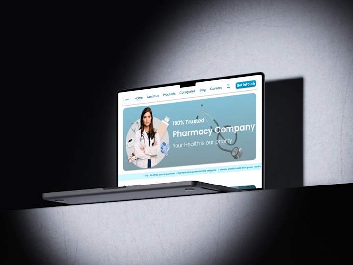 Cover image for Pharmacy Co. Landing Page design :: Behance