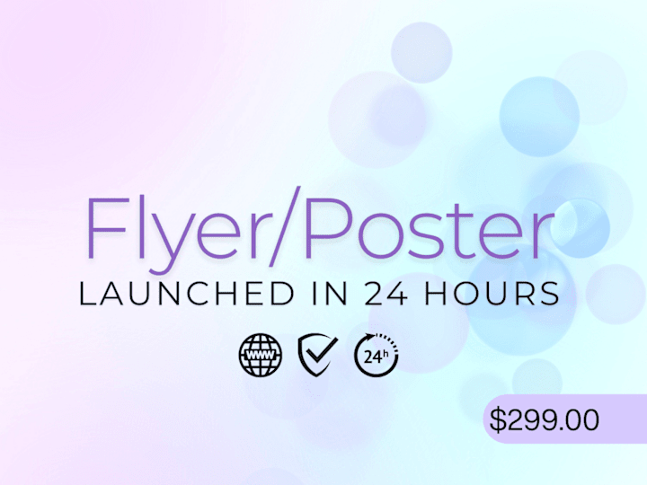 Cover image for Professional Flyer & Poster Design in 24 Hours