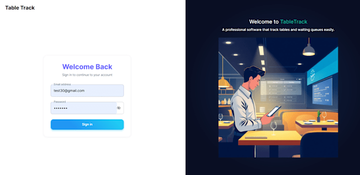 Cover image for TableTrack – Smart Waiting & Table Management System