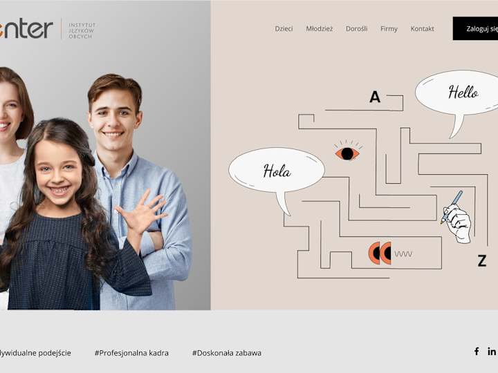 Cover image for The Language School Enter - Designing and Developing the Website