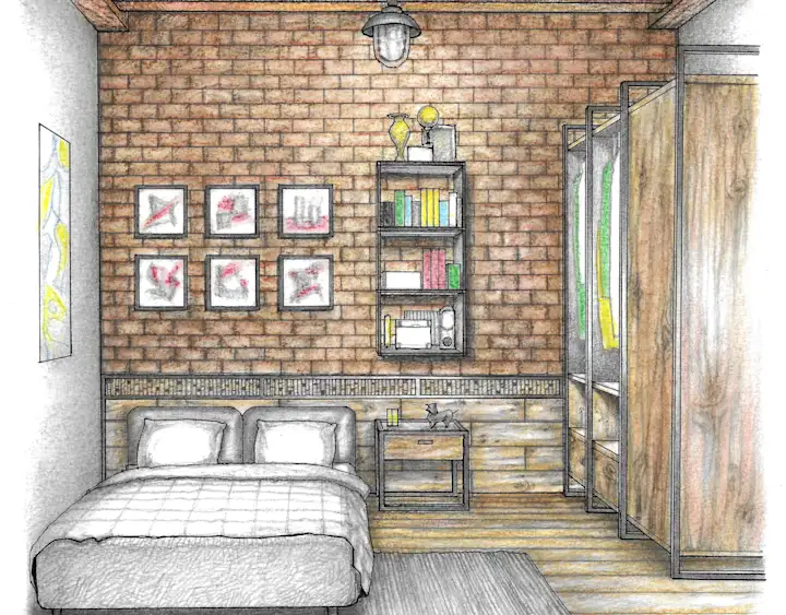 Cover image for Interior design - hand rendering