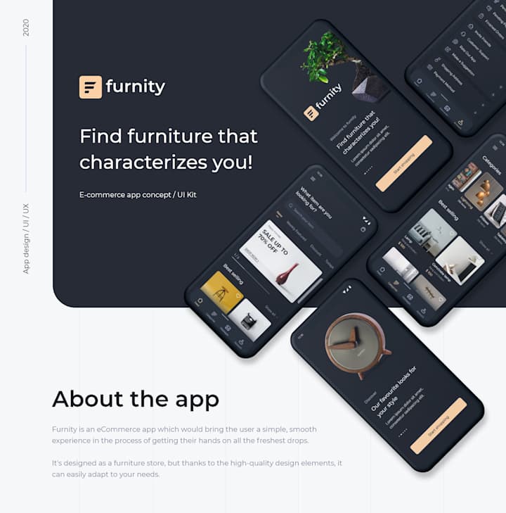 Cover image for Furnity - shopping app concept on Behance