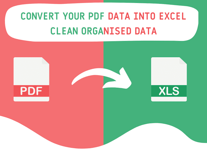 Cover image for Converted the highly unorganised pdf data into clean excel data